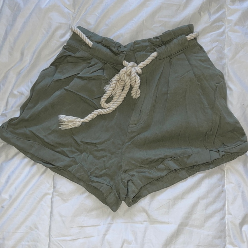 Forever 21 Linen High Waist Shorts